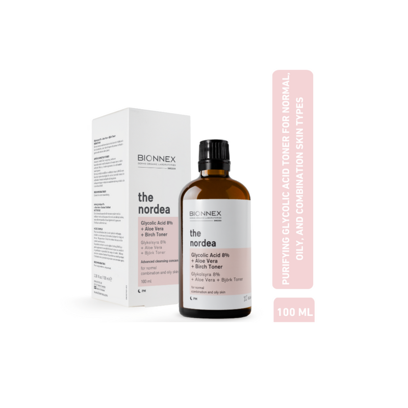 Exfolierande serum som rengör huden från döda celler, förnyar och slätar ut huden, särskilt för normal, kombination och fet hud.