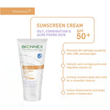 PREVENTIVA SOLKRÄM FÖR FET, KOMBINERAD OCH ACNEBENÄGEN HUD MED SPF 50+