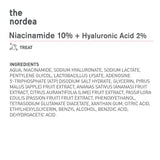 THE NORDEA NIACINAMID  10%+ HYALURONSYRA  2%