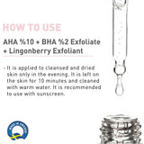 THE NORDEA AHA 10% + BHA 2% + LINGON EXFOLIANT