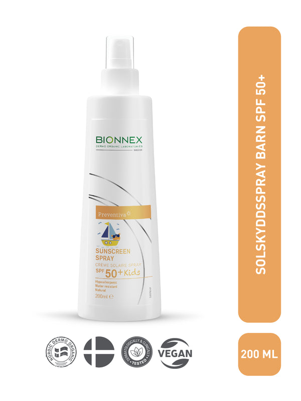 PREVENTIVA SOLSKYDDSSPRAY BARN SPF50+
