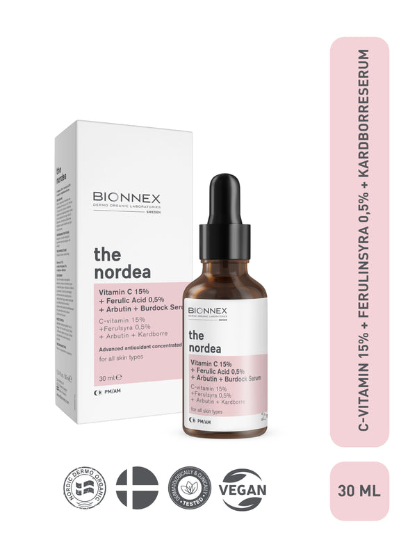 THE NORDEA C-VITAMIN 15% + FERULINSYRA 0,5% + KARDBORRESERUM
